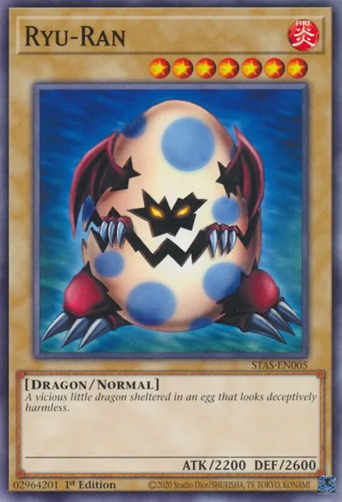 Ryu-Ran STAS-EN005 Yu-Gi-Oh card from 2-Player Starter Set
