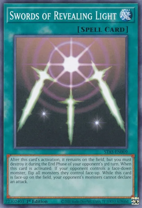 Swords of Revealing Light STAS-EN009 Yu-Gi-Oh card from 2-Player Starter Set