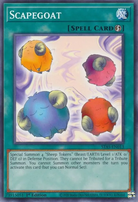 Scapegoat STAS-EN013 Yu-Gi-Oh card from 2-Player Starter Set