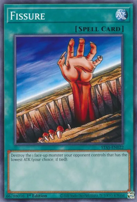 Fissure STAS-EN022 Yu-Gi-Oh card from 2-Player Starter Set