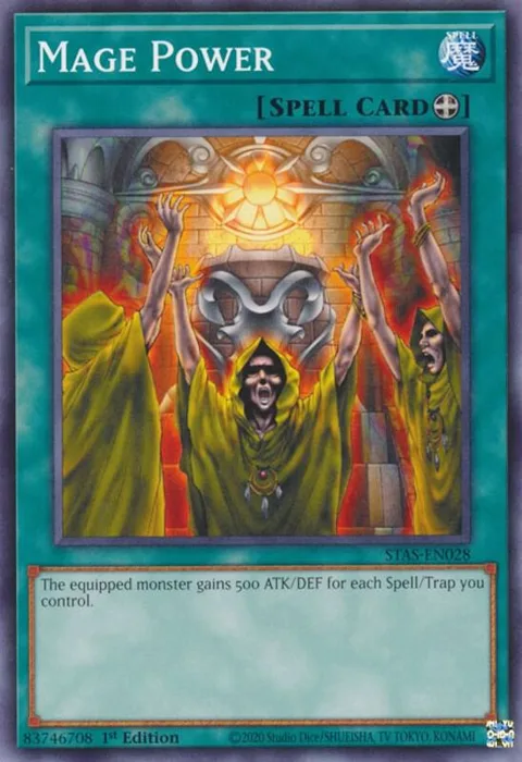 Mage Power STAS-EN028 Yu-Gi-Oh card from 2-Player Starter Set