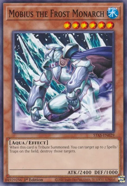 Mobius the Frost Monarch STAS-EN029 Yu-Gi-Oh card from 2-Player Starter Set