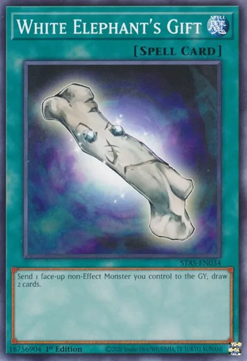 White Elephant's Gift STAS-EN034 Yu-Gi-Oh card from 2-Player Starter Set
