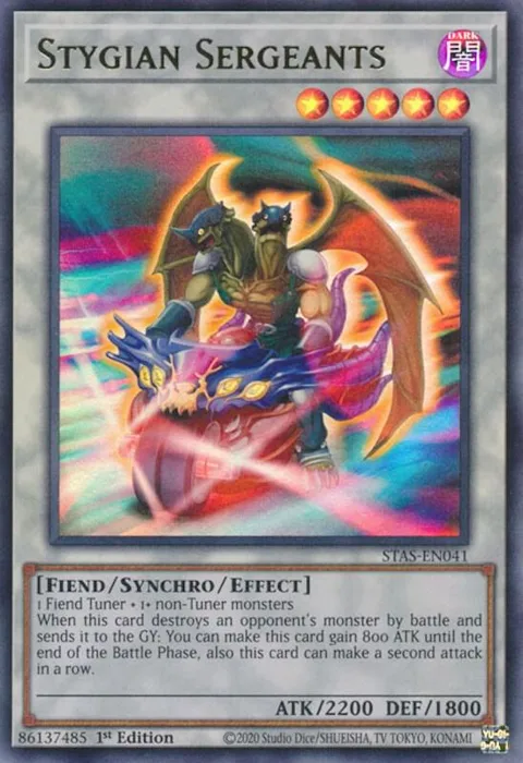 Stygian Sergeants STAS-EN041 Yu-Gi-Oh card from 2-Player Starter Set