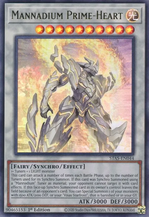 Mannadium Prime-Heart STAS-EN044 Yu-Gi-Oh card from 2-Player Starter Set