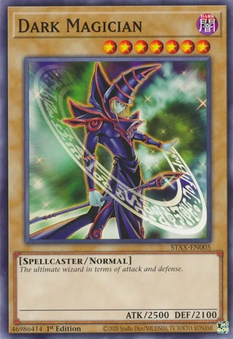 Dark Magician STAX-EN005 Yu-Gi-Oh card from 2-Player Starter Set