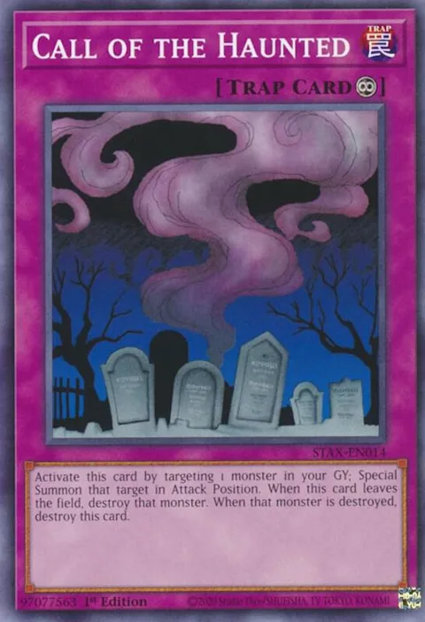 Call of the Haunted STAX-EN014 Yu-Gi-Oh card from 2-Player Starter Set