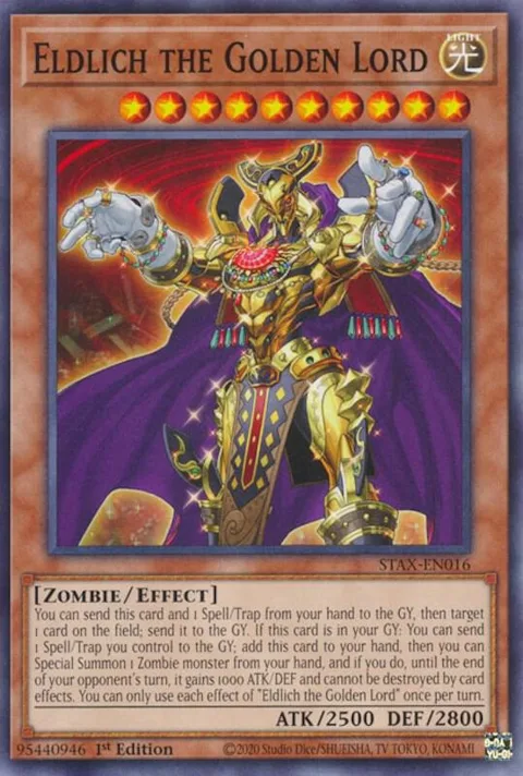 Eldlich the Golden Lord STAX-EN016 Yu-Gi-Oh card from 2-Player Starter Set