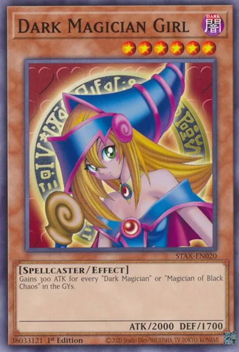 Dark Magician Girl STAX-EN020 Yu-Gi-Oh card from 2-Player Starter Set