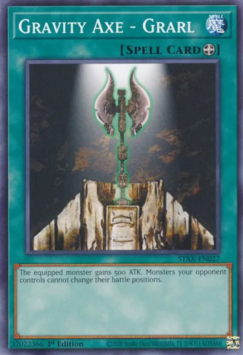 Gravity Axe - Grarl STAX-EN027 Yu-Gi-Oh card from 2-Player Starter Set