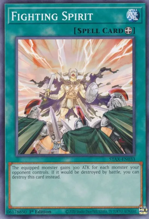 Fighting Spirit STAX-EN033 Yu-Gi-Oh card from 2-Player Starter Set