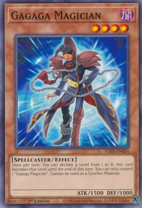 Gagaga Magician STAX-EN034 Yu-Gi-Oh card from 2-Player Starter Set