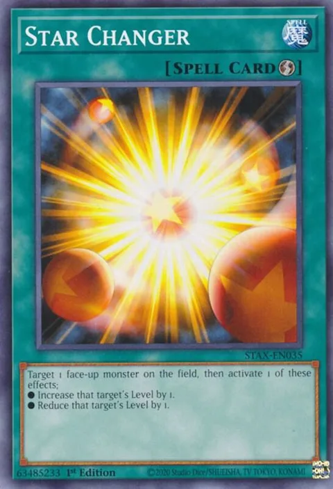 Star Changer STAX-EN035 Yu-Gi-Oh card from 2-Player Starter Set