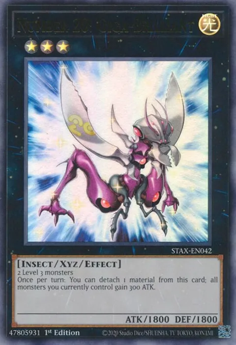 Number 20: Giga-Brilliant STAX-EN042 Yu-Gi-Oh card from 2-Player Starter Set