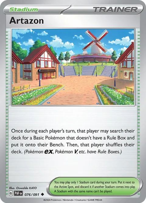 Artazon #076/091 Pokémon card from Paldean Fates