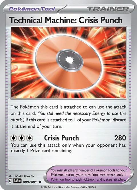 Technical Machine: Crisis Punch #090/091 Pokémon card from Paldean Fates
