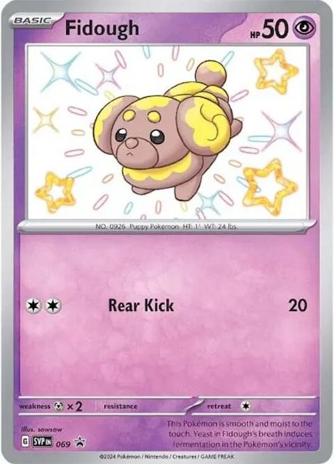 Fidough #069 Holofoil Pokémon card from Scarlet & Violet Promo Cards