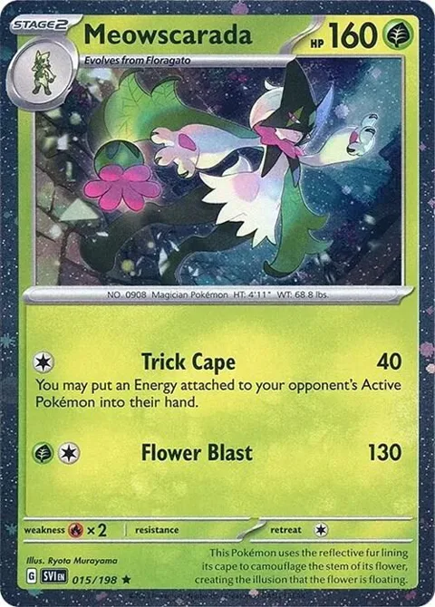 Meowscarada - 015/198 Cosmos Holo #015/198 Holofoil Pokémon card from Miscellaneous Cards & Products