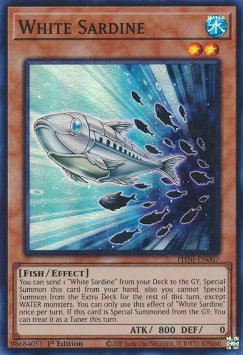 White Sardine PHNI-EN007 Yu-Gi-Oh card from Phantom Nightmare