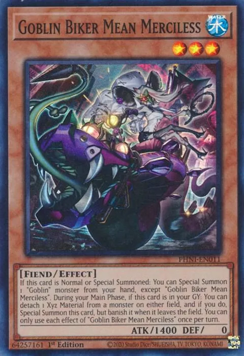 Goblin Biker Mean Merciless PHNI-EN011 Yu-Gi-Oh card from Phantom Nightmare