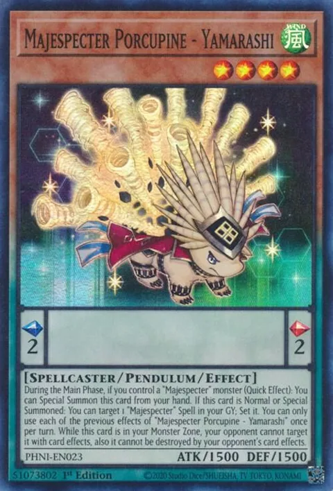 Majespecter Porcupine - Yamarashi PHNI-EN023 Yu-Gi-Oh card from Phantom Nightmare