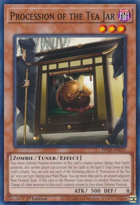 Procession of the Tea Jar PHNI-EN031 Yu-Gi-Oh card from Phantom Nightmare