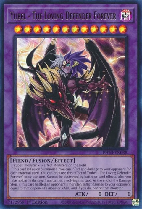 Yubel - The Loving Defender Forever PHNI-EN038 Yu-Gi-Oh card from Phantom Nightmare