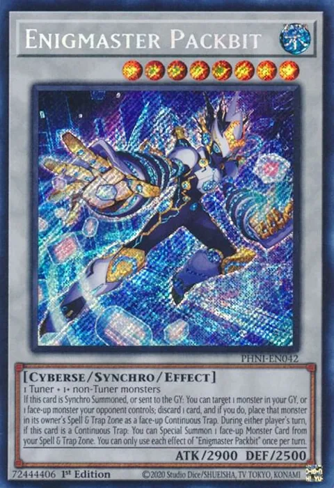 Enigmaster Packbit PHNI-EN042 Yu-Gi-Oh card from Phantom Nightmare