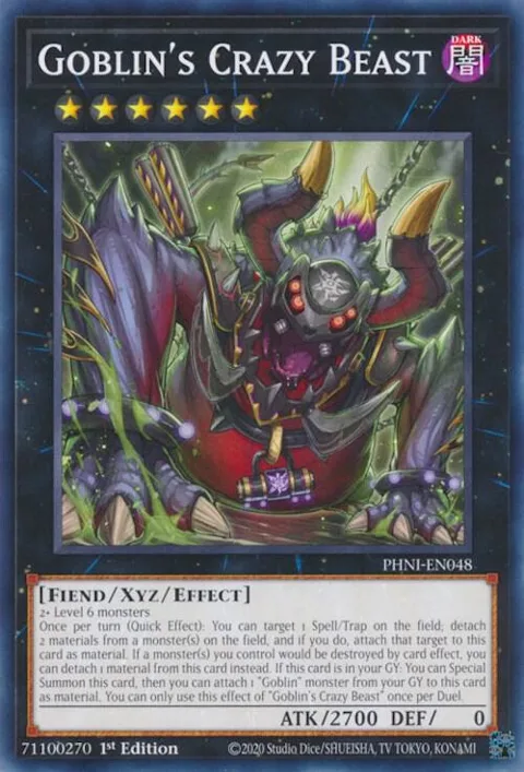 Goblin's Crazy Beast PHNI-EN048 Yu-Gi-Oh card from Phantom Nightmare