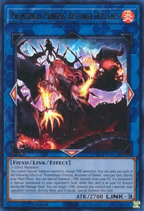 Promethean Princess, Bestower of Flames PHNI-EN052 Yu-Gi-Oh card from Phantom Nightmare