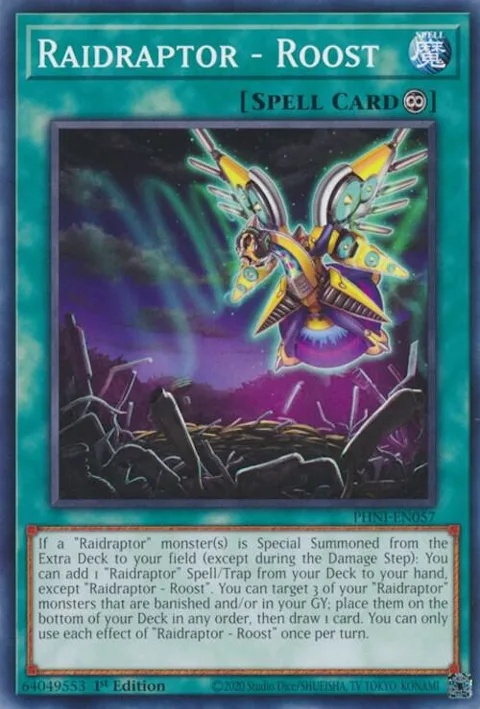 Raidraptor - Roost PHNI-EN057 Yu-Gi-Oh card from Phantom Nightmare