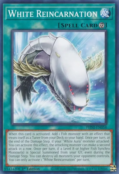 White Reincarnation PHNI-EN058 Yu-Gi-Oh card from Phantom Nightmare