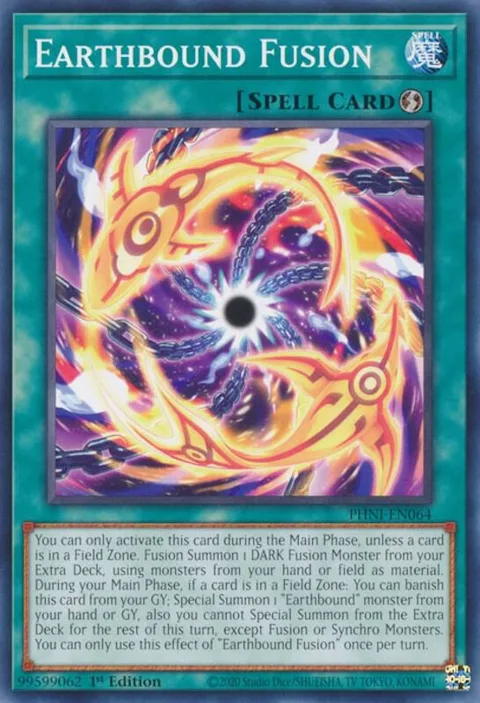 Earthbound Fusion PHNI-EN064 Yu-Gi-Oh card from Phantom Nightmare