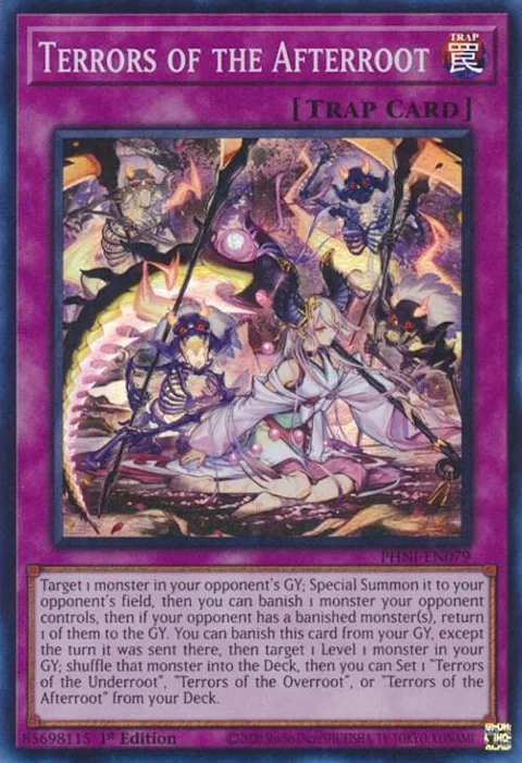 Terrors of the Afterroot PHNI-EN079 Yu-Gi-Oh card from Phantom Nightmare