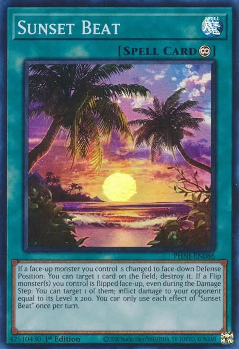 Sunset Beat PHNI-EN086 Yu-Gi-Oh card from Phantom Nightmare