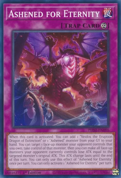Ashened for Eternity PHNI-EN096 Yu-Gi-Oh card from Phantom Nightmare