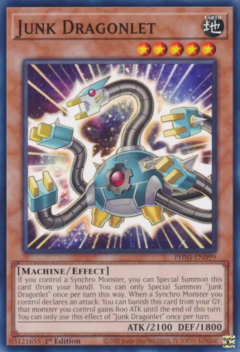 Junk Dragonlet PHNI-EN099 Yu-Gi-Oh card from Phantom Nightmare