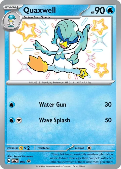 Quaxwell #083 Holofoil Pokémon card from Scarlet & Violet Promo Cards