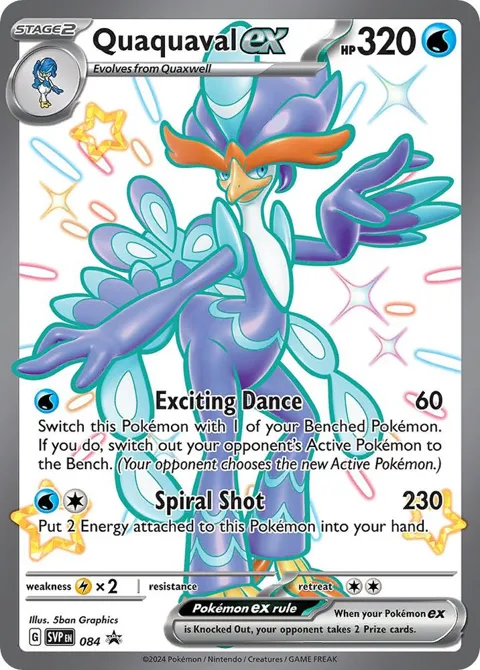 Quaquaval ex #084 Holofoil Pokémon card from Scarlet & Violet Promo Cards