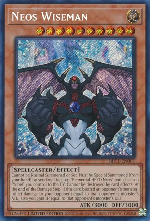 Neos Wiseman BLC1-EN007 Yu-Gi-Oh card from Battles of Legend: Chapter 1