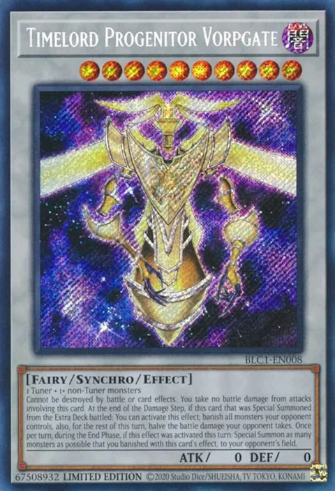 Timelord Progenitor Vorpgate BLC1-EN008 Yu-Gi-Oh card from Battles of Legend: Chapter 1