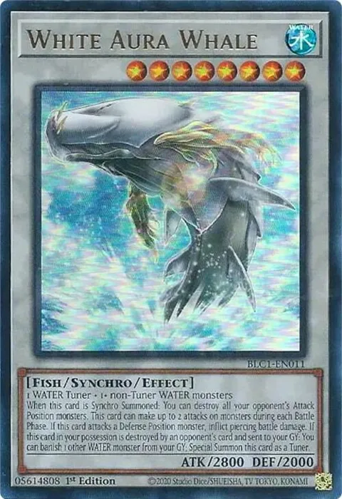 White Aura Whale BLC1-EN011 Yu-Gi-Oh card from Battles of Legend: Chapter 1