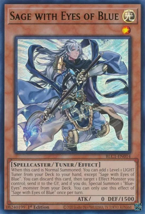 Sage with Eyes of Blue BLC1-EN014 Yu-Gi-Oh card from Battles of Legend: Chapter 1