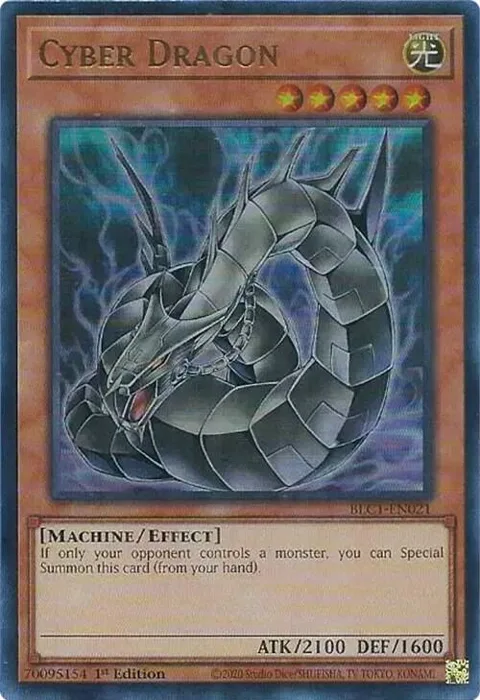 Cyber Dragon Alt Art BLC1-EN021 Yu-Gi-Oh card from Battles of Legend: Chapter 1