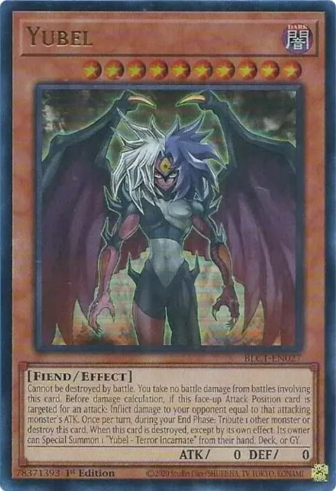 Yubel BLC1-EN027 Yu-Gi-Oh card from Battles of Legend: Chapter 1