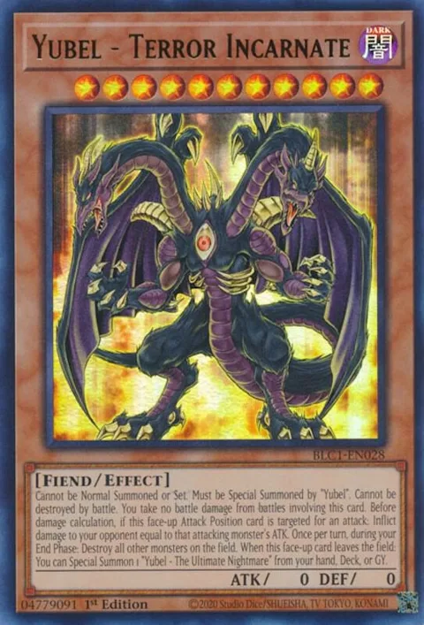 Yubel - Terror Incarnate BLC1-EN028 Yu-Gi-Oh card from Battles of Legend: Chapter 1