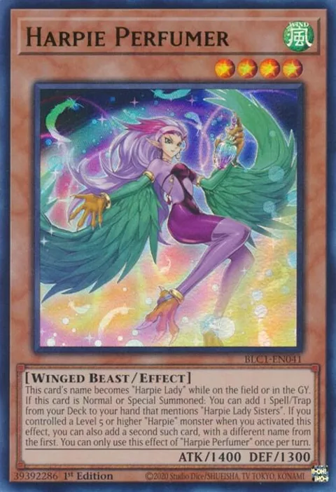 Harpie Perfumer BLC1-EN041 Yu-Gi-Oh card from Battles of Legend: Chapter 1