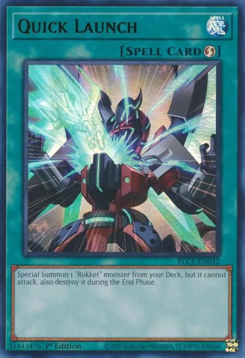 Quick Launch BLC1-EN042 Yu-Gi-Oh card from Battles of Legend: Chapter 1