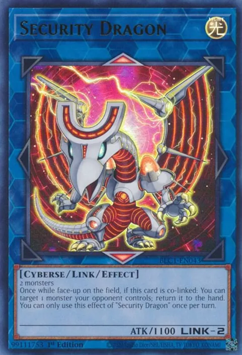 Security Dragon BLC1-EN043 Yu-Gi-Oh card from Battles of Legend: Chapter 1
