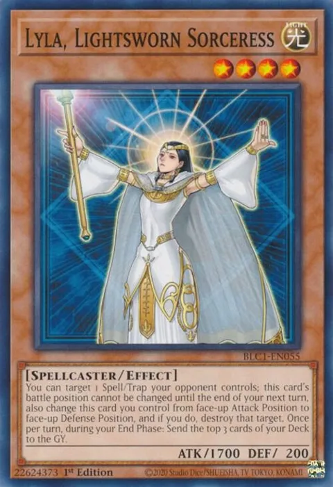 Lyla, Lightsworn Sorceress BLC1-EN055 Yu-Gi-Oh card from Battles of Legend: Chapter 1